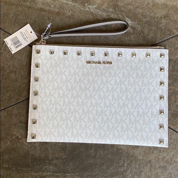 MICHAEL KORS JET SET TRAVEL XL ZIP CLUTCH WRISTLET - Picture 5 of 16